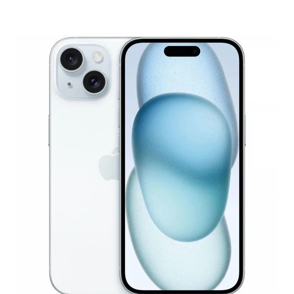 Apple Smartphone in blue iPhone 15 unlocked